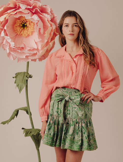 Ruby Skirt - Mason Paisley Green